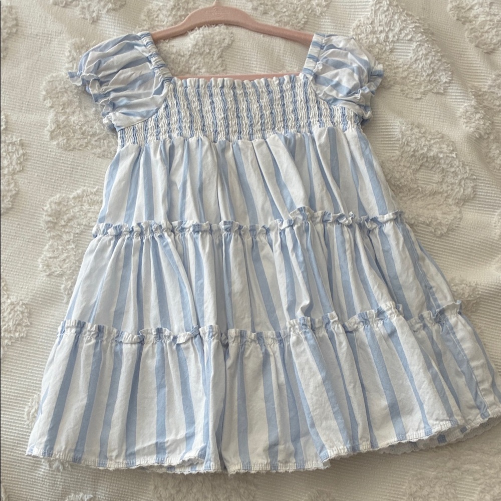 Janie and Jack White Smocked Dress
